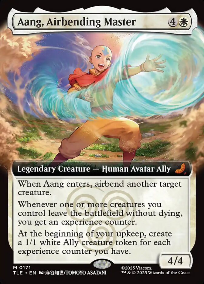 Aang, Airbending Master 171/317 (Avatar: The Last Airbender: Eternal-Legal)  - Extended Art | Good Games North