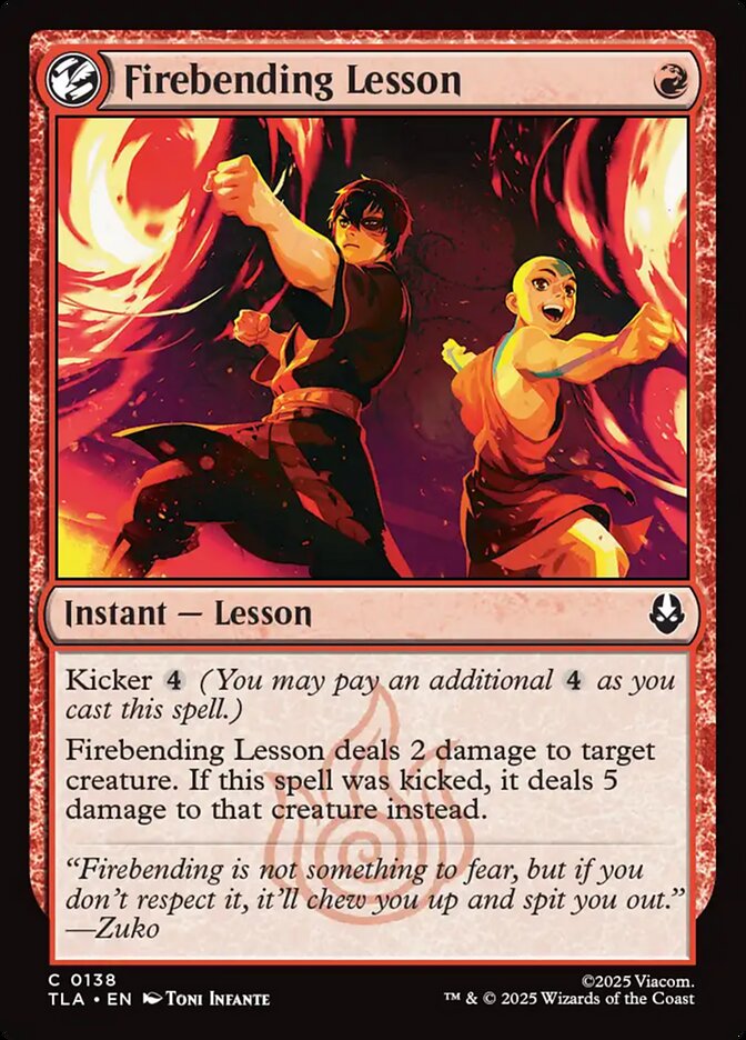 Firebending Lesson 138 (Avatar: The Last Airbender)  - Foil | Good Games North