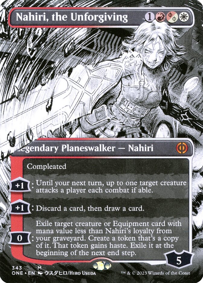 Nahiri, the Unforgiving 343/271 (Phyrexia: All Will Be One)  - Borderless | Good Games North