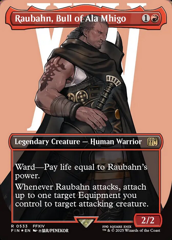 Raubahn, Bull of Ala Mhigo 533/309 (FINAL FANTASY)  - Borderless Surge Foil | Good Games North