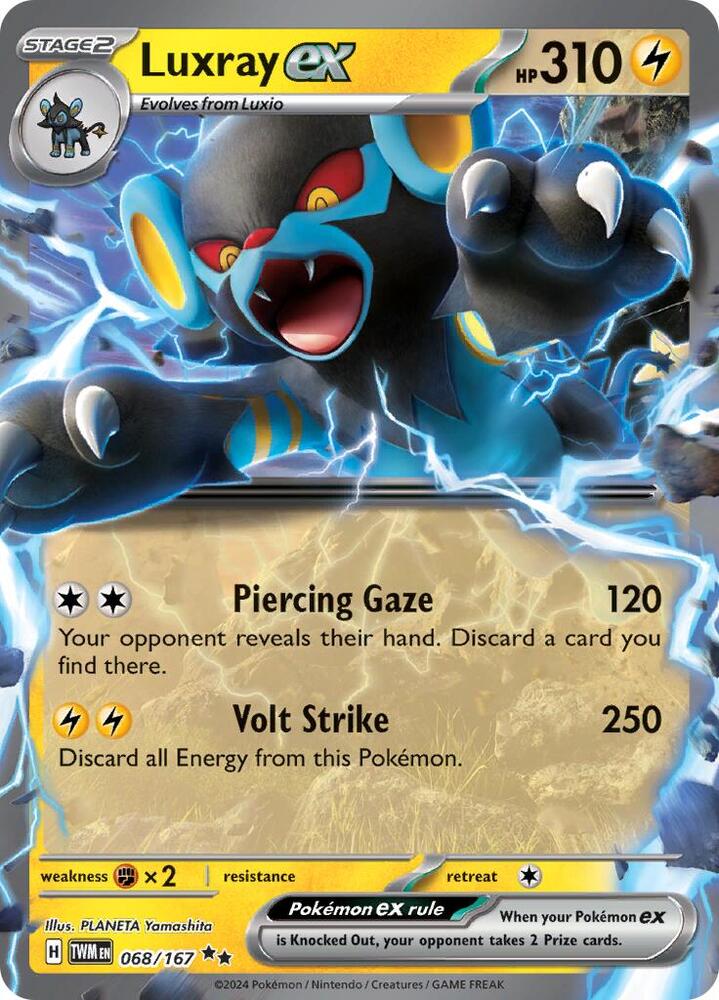 Luxray ex 068/167 (SV06: Twilight Masquerade)  - Holofoil | Good Games North