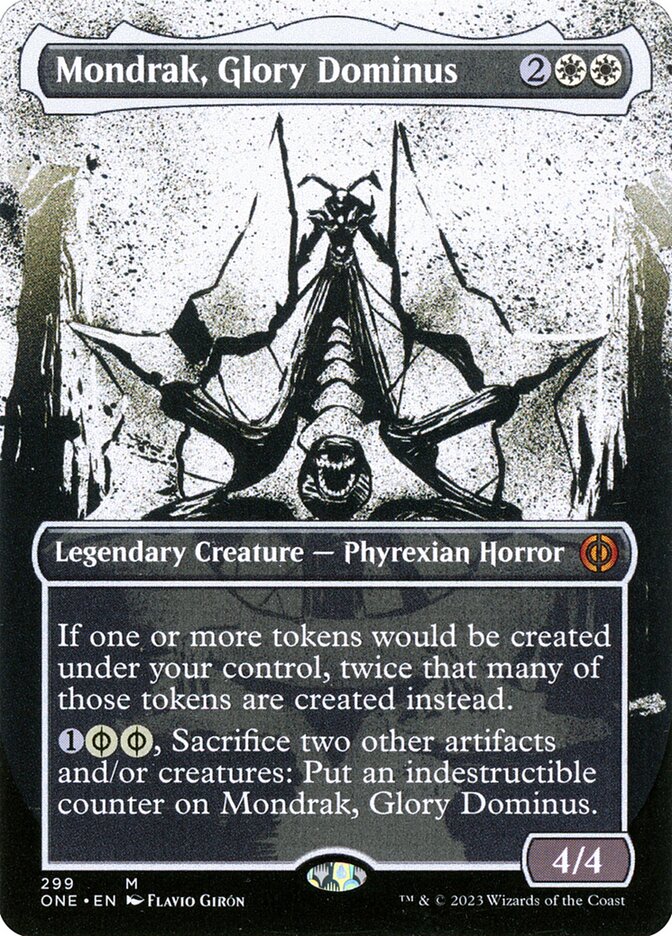 Mondrak, Glory Dominus 299 (Phyrexia: All Will Be One)  - Borderless | Good Games North