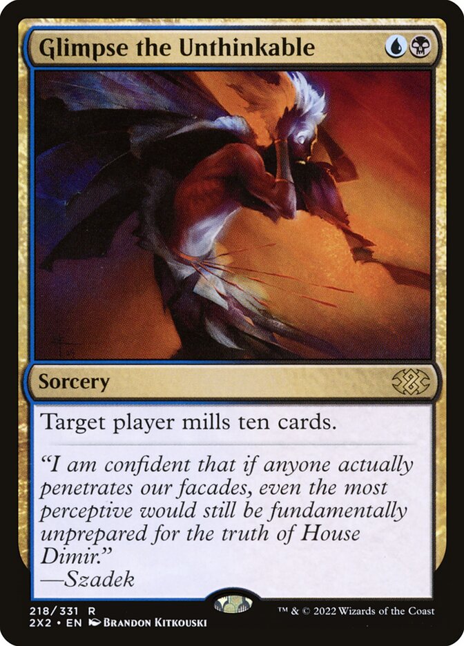 Glimpse the Unthinkable 218 (Double Masters 2022)  - Foil | Good Games North