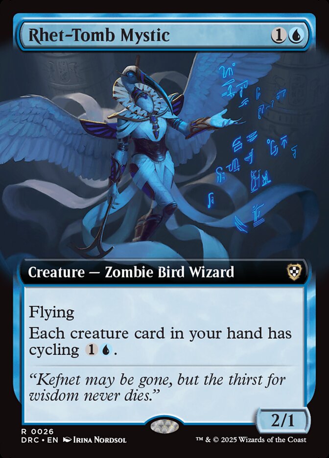 Rhet-Tomb Mystic 26 (Commander: Aetherdrift)  - Extended Art | Good Games North