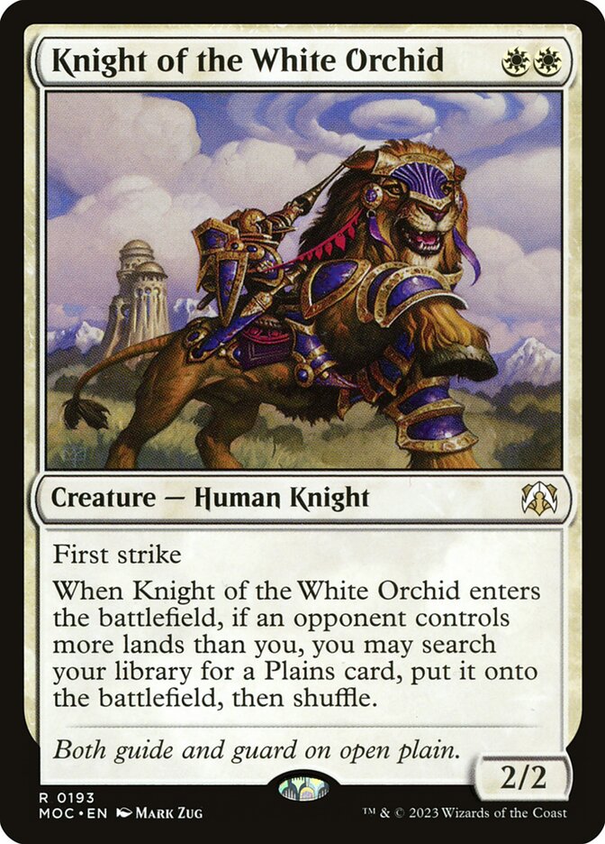 Knight of the White Orchid 193 (Commander: March of the Machine)  | Good Games North