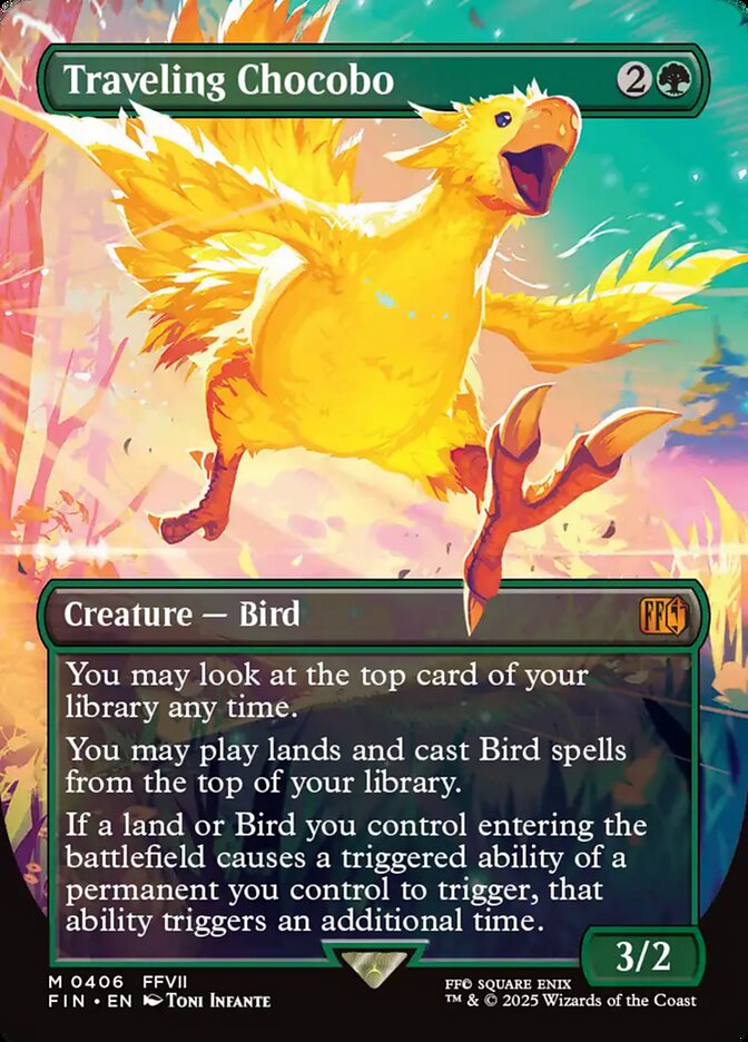 Traveling Chocobo  406 (FINAL FANTASY)  - Borderless Foil | Good Games North