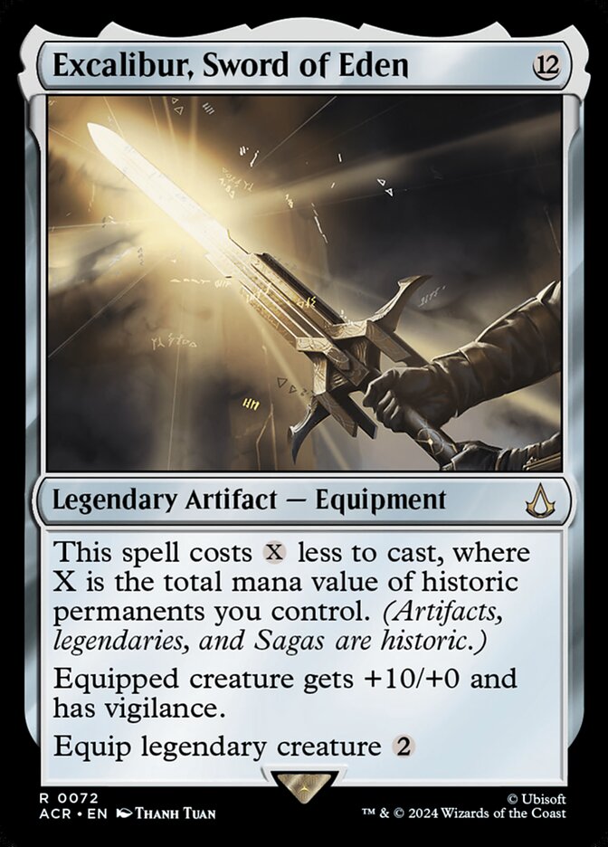 Excalibur, Sword of Eden 72 (Universes Beyond: Assassin's Creed)  - Foil | Good Games North