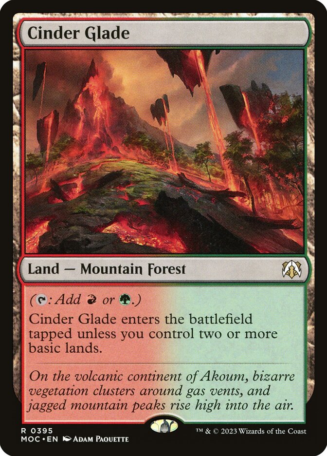 Cinder Glade 395/444 (Commander: March of the Machine)  | Good Games North