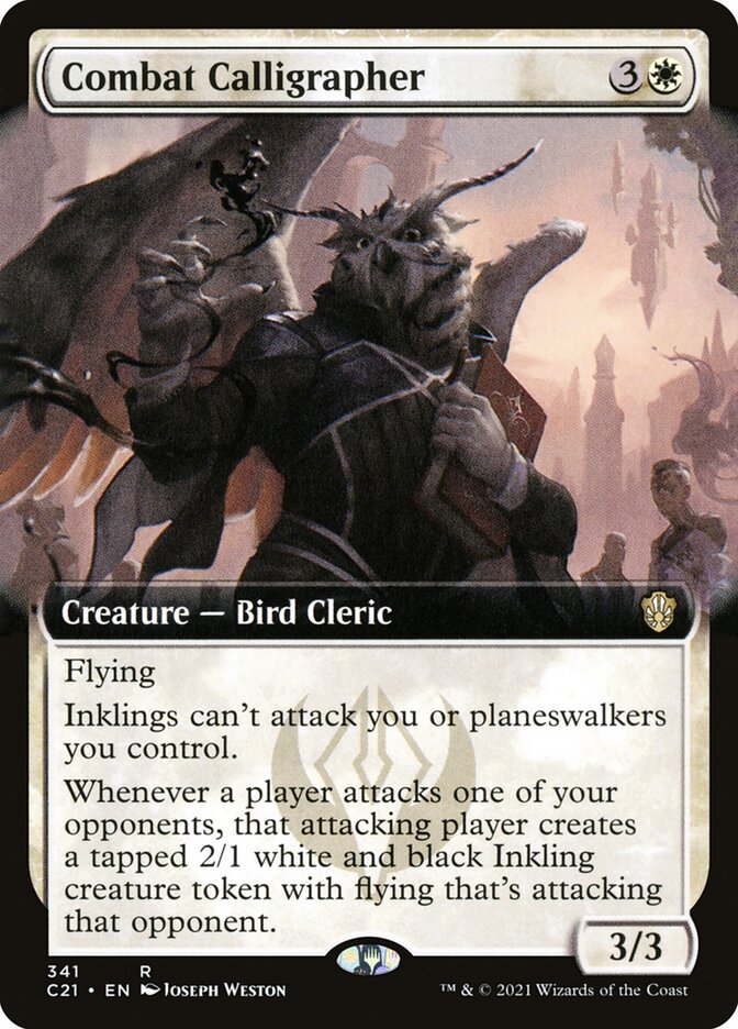 Combat Calligrapher Extended Art 341 (Commander 2021)  | Good Games North