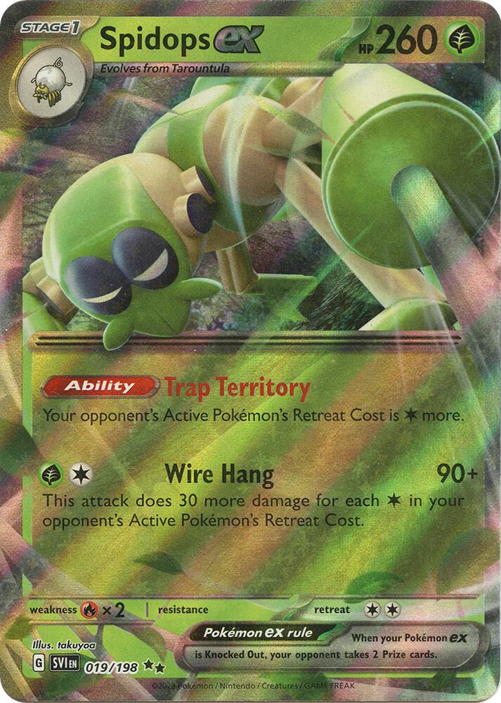 Spidops ex 019/198 (SV01: Scarlet & Violet Base Set)  - Holofoil | Good Games North
