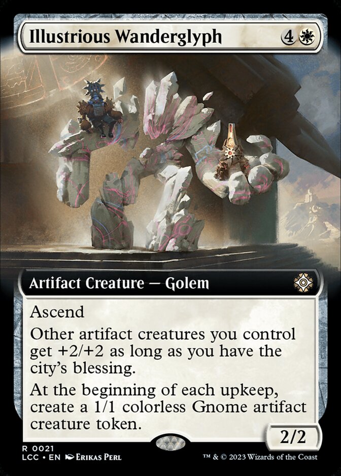 Illustrious Wanderglyph 21/370 (Commander: The Lost Caverns of Ixalan)  - Extended Art Foil | Good Games North