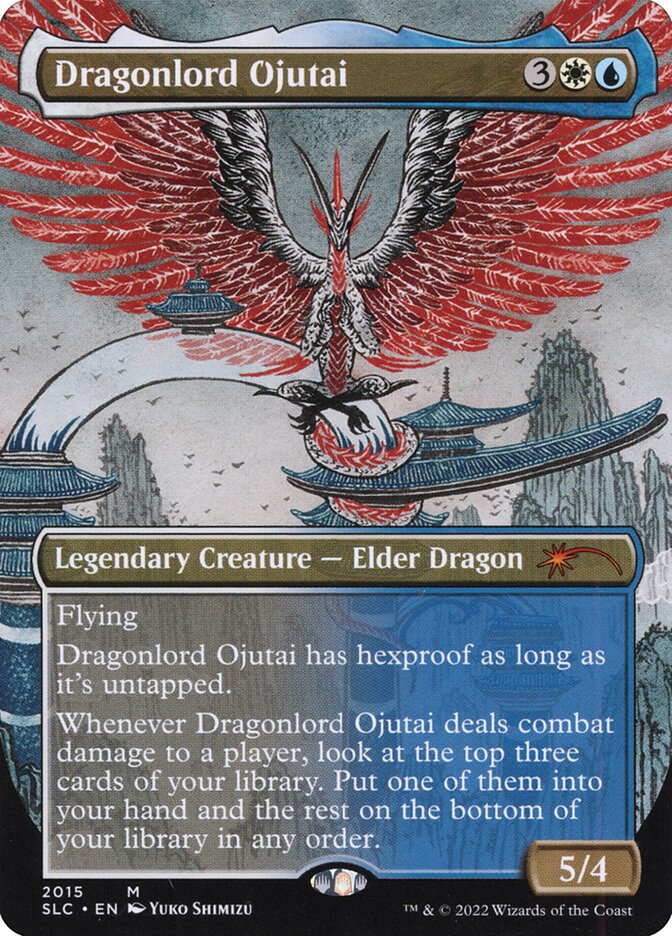 Dragonlord Ojutai 2015/84 (Secret Lair Countdown Kit)  - Borderless Foil | Good Games North