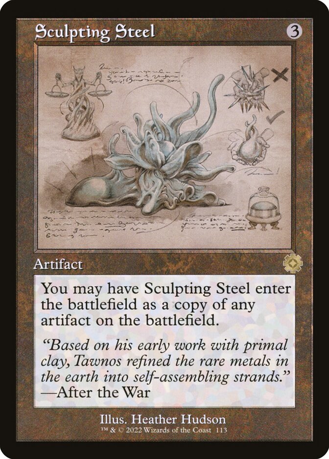 Sculpting Steel 113 (The Brothers' War: Retro Frame Artifacts)  - Foil | Good Games North