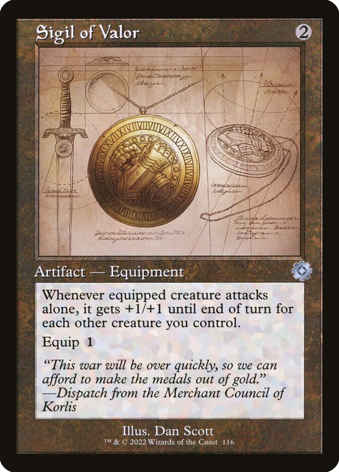 Sigil of Valor (The Brothers' War: Retro Frame Artifacts)  | Good Games North