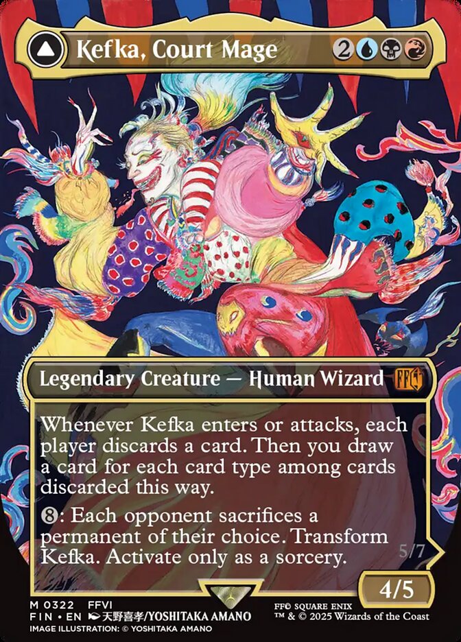 Kefka, Court Mage // Kefka, Ruler of Ruin 322 (FINAL FANTASY)  - Borderless Foil | Good Games North