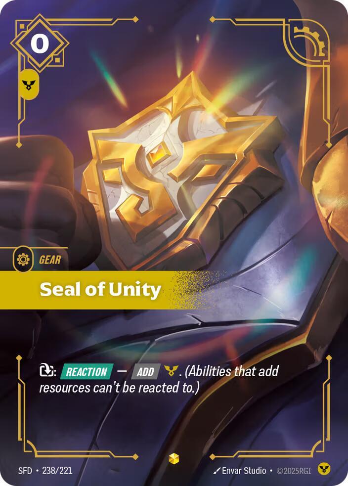 Seal of Unity 238/221 (Spiritforged)  - Foil | Good Games North