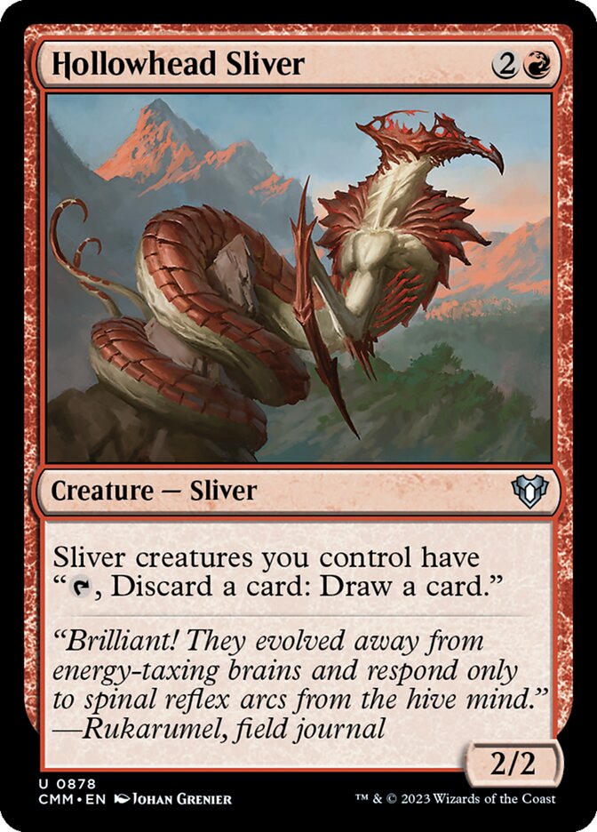 Hollowhead Sliver 878/451 (Commander Masters)  | Good Games North