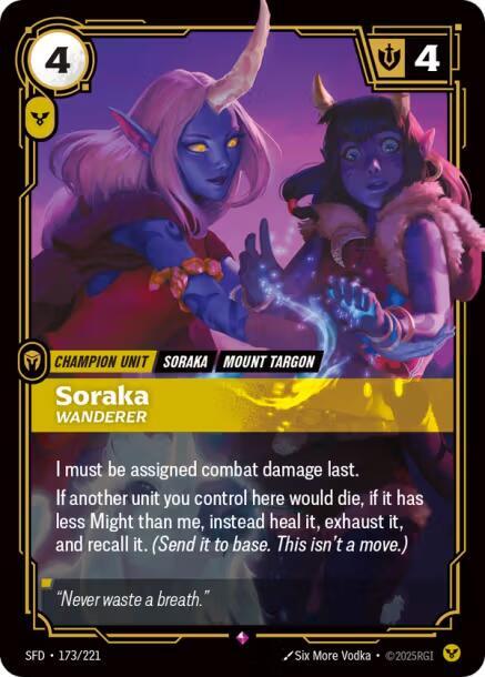 Soraka - Wanderer 173/221 (Spiritforged)  - Foil | Good Games North