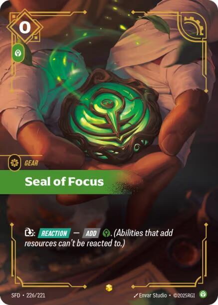 Seal of Focus 226/221 (Spiritforged)  - Foil | Good Games North