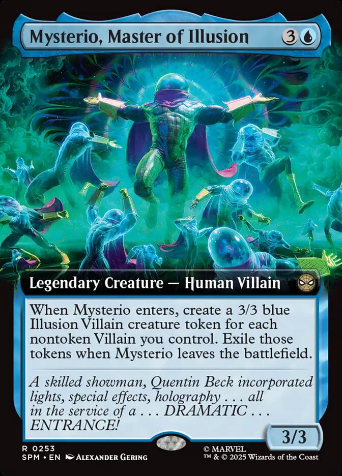 Mysterio, Master of Illusion 253/198 (Marvel's Spider-Man)  - Extended Art Foil | Good Games North
