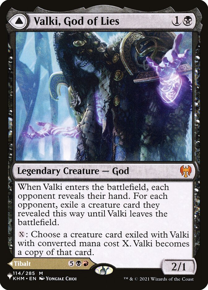 Valki, God of Lies // Tibalt, Cosmic Impostor KHM-114/5075 (The List Reprints)  | Good Games North