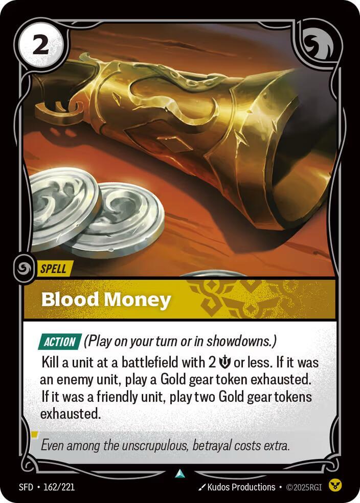 Blood Money 162/221 (Spiritforged)  | Good Games North