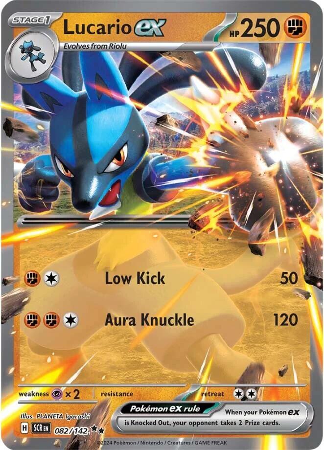 Lucario ex 082/142 (SV07: Stellar Crown)  - Holofoil | Good Games North