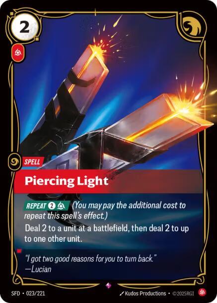 Piercing Light 23/221 (Spiritforged)  - Foil | Good Games North