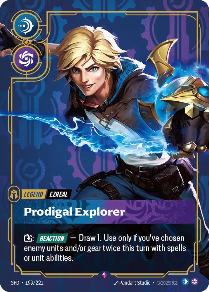 Ezreal Prodigal Explorer 199/221 (Spiritforged)  - Foil | Good Games North