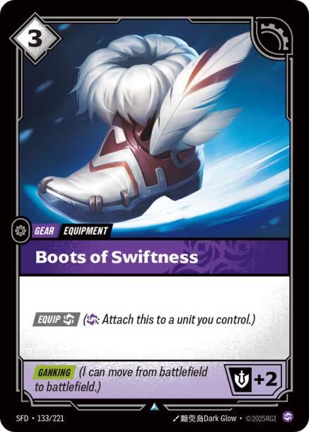 Boots of Swiftness 133/221 (Spiritforged)  - Foil | Good Games North