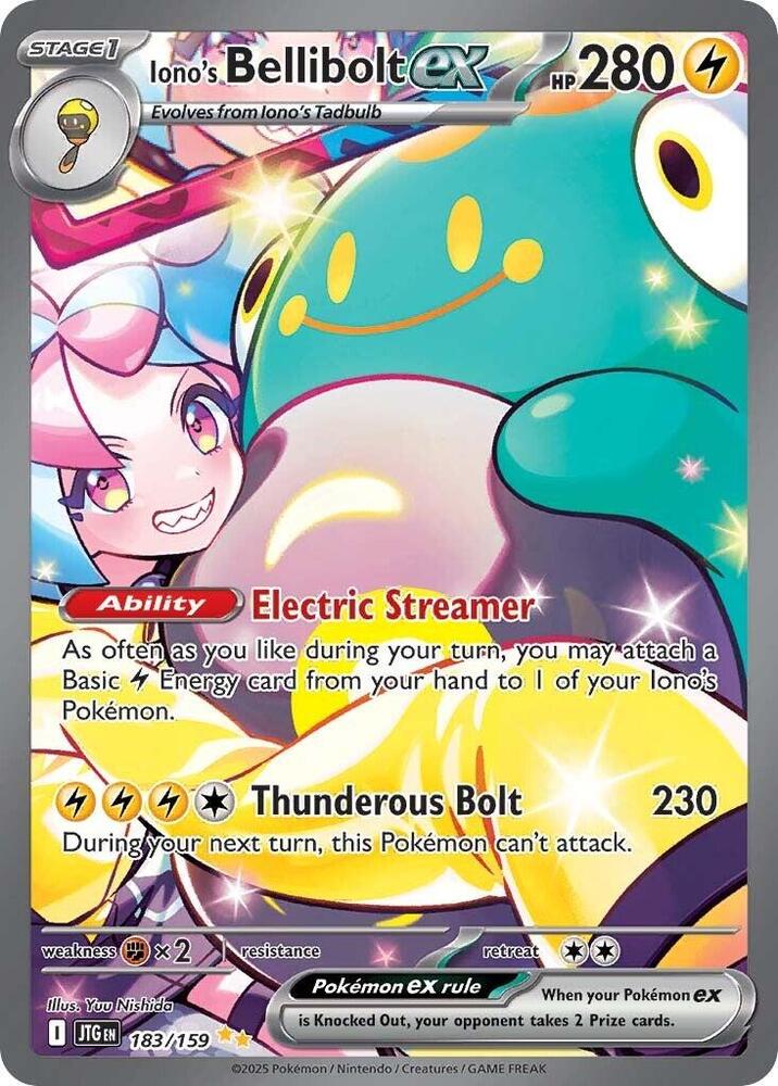 Iono's Bellibolt ex 183/159 (SV09: Journey Together)  - Holofoil | Good Games North