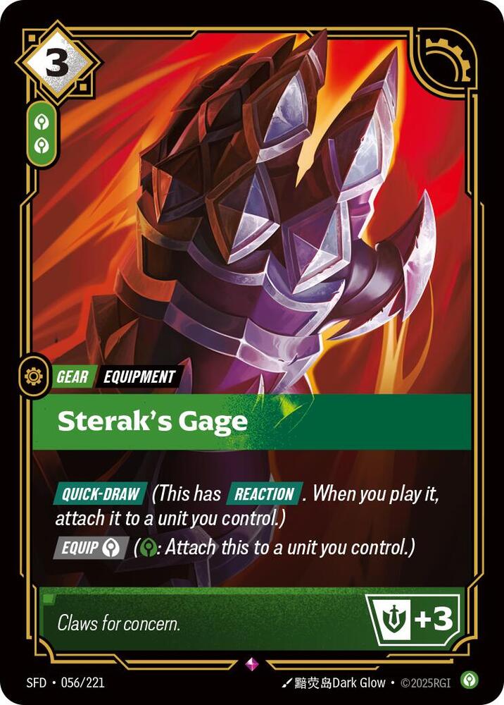 Sterak's Gage 56/221 (Spiritforged)  - Foil | Good Games North