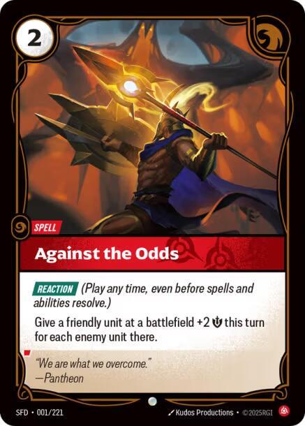 Against the Odds 1/221 (Spiritforged)  | Good Games North