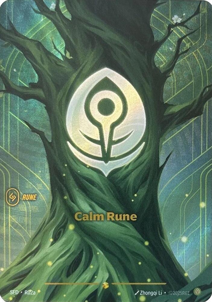 Calm Rune Alternate Art (Spiritforged)  - Foil | Good Games North