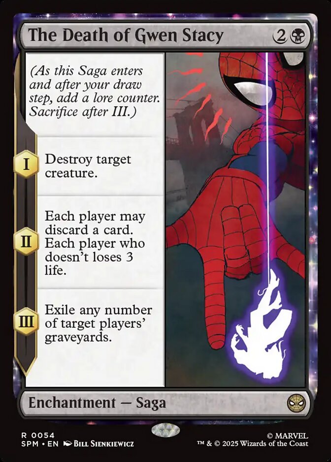 The Death of Gwen Stacy 54/198 (Marvel's Spider-Man)  - Foil | Good Games North
