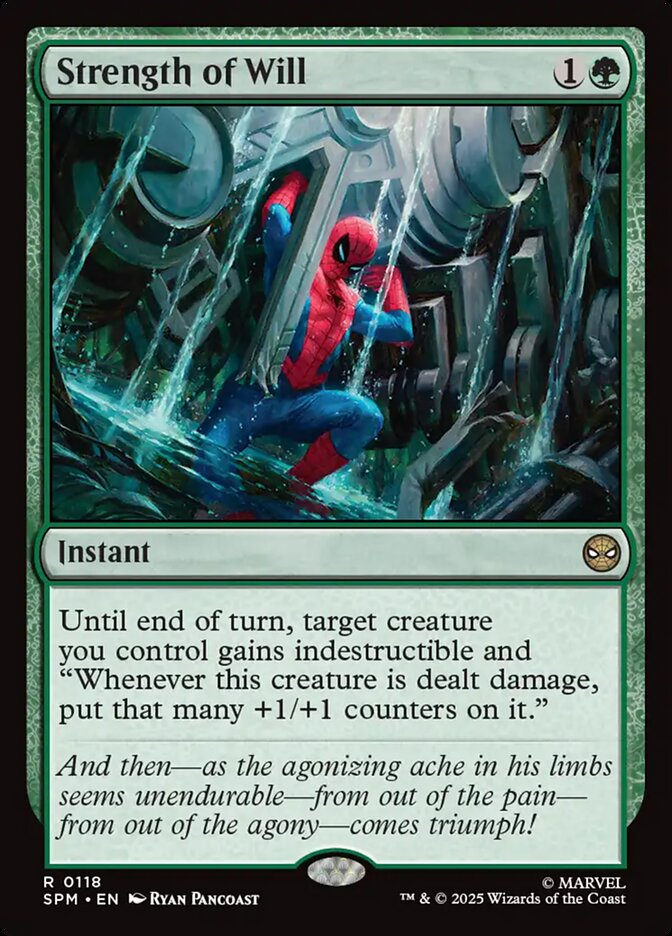Strength of Will 118/198 (Marvel's Spider-Man)  - Foil | Good Games North