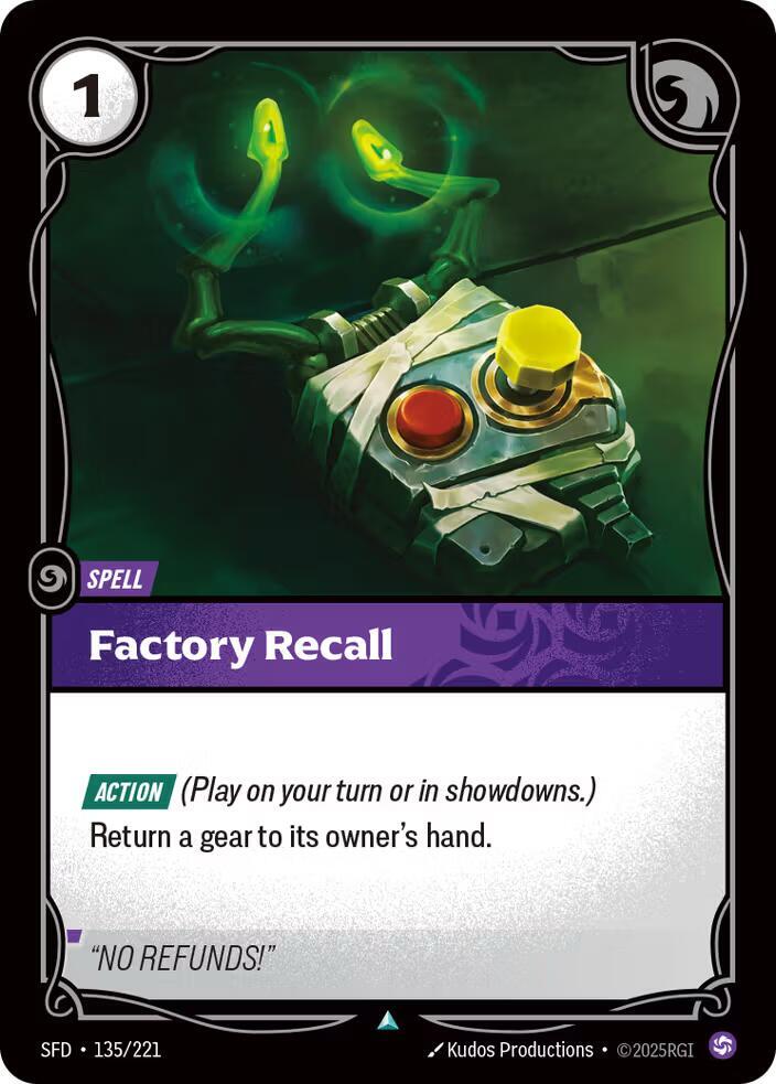 Factory Recall 135/221 (Spiritforged)  | Good Games North