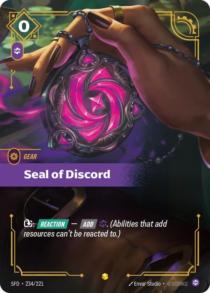 Seal of Discord Overnumbered (Spiritforged)  - Foil | Good Games North