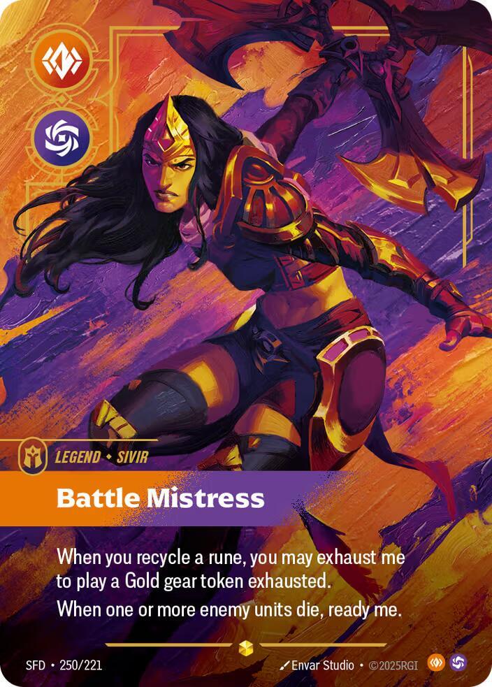 Sivir - Battle Mistress 250/221 (Spiritforged)  - Foil | Good Games North