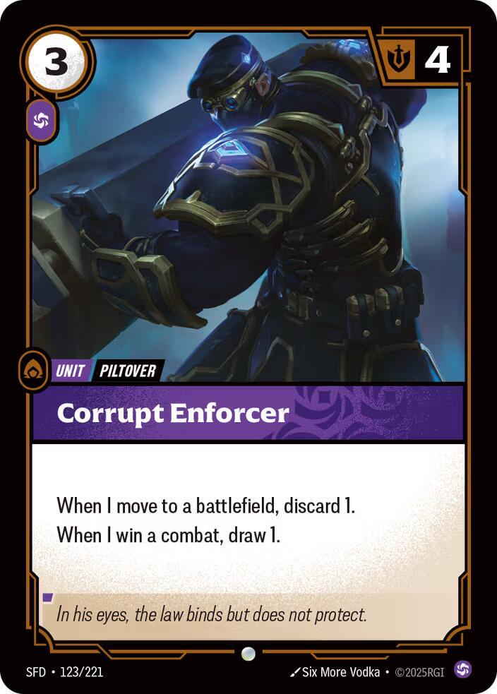 Corrupt Enforcer 123/221 (Spiritforged)  - Foil | Good Games North