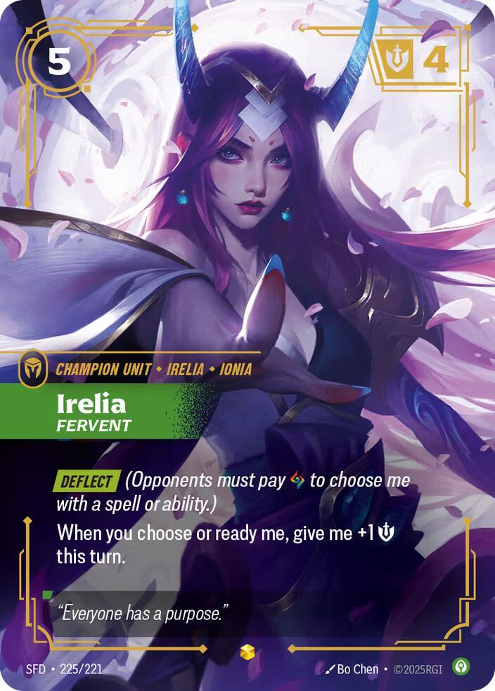 Irelia - Fervent 225/221 (Spiritforged)  - Foil | Good Games North