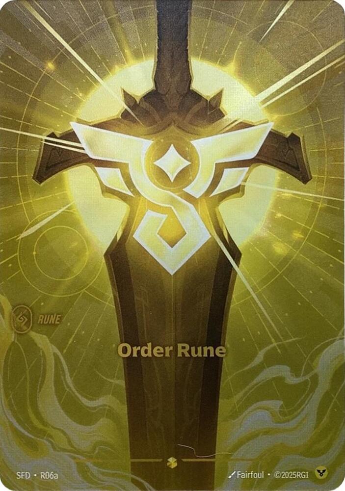 Order Rune Alternate Art (Spiritforged)  - Foil | Good Games North