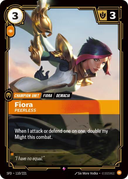 Fiora - Peerless 110/221 (Spiritforged)  - Foil | Good Games North