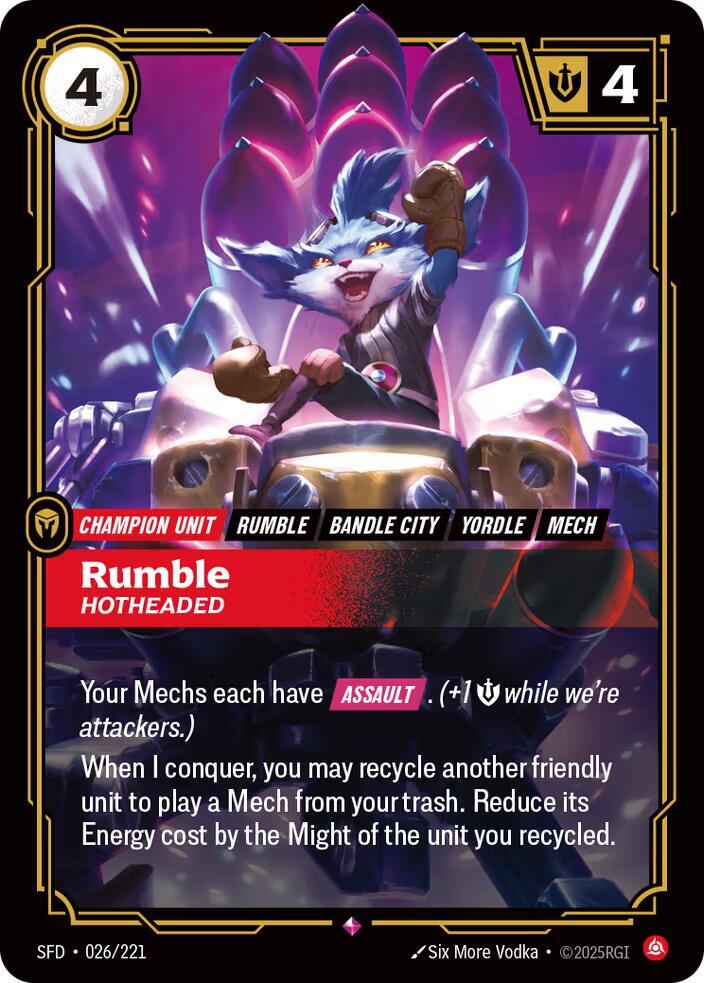 Rumble Hotheaded (Spiritforged)  - Foil | Good Games North