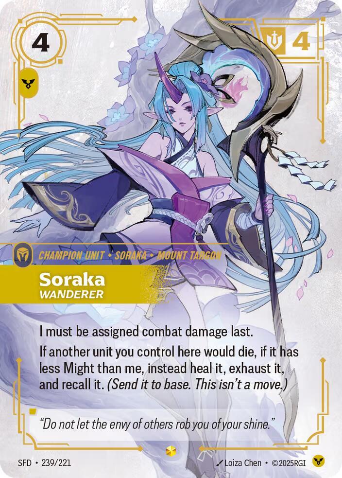 Soraka - Wanderer 239/221 (Spiritforged)  - Foil | Good Games North