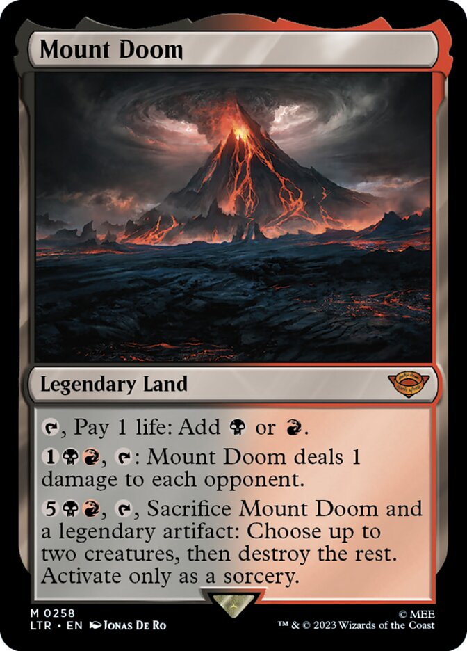 Mount Doom 258 (Universes Beyond: The Lord of the Rings: Tales of Middle-earth)  - Foil | Good Games North