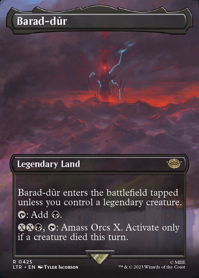 Barad-dûr 425/281 (Universes Beyond: The Lord of the Rings: Tales of Middle-earth)  - Borderless Foil | Good Games North