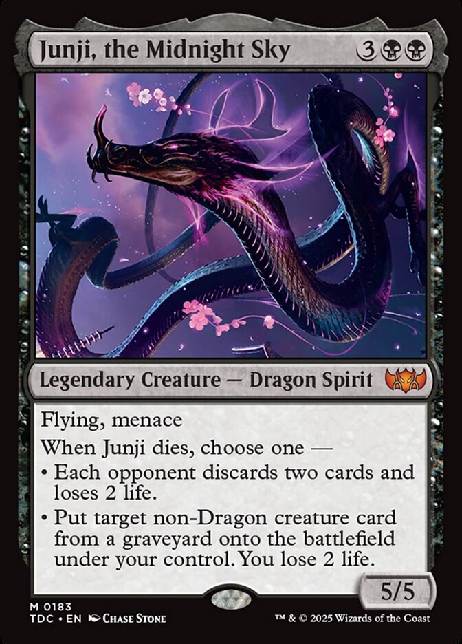 Junji, the Midnight Sky 183 (Commander: Tarkir: Dragonstorm)  | Good Games North