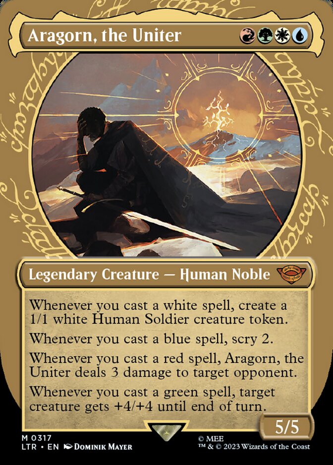 Aragorn, the Uniter 317/281 (Universes Beyond: The Lord of the Rings: Tales of Middle-earth)  - Showcase | Good Games North