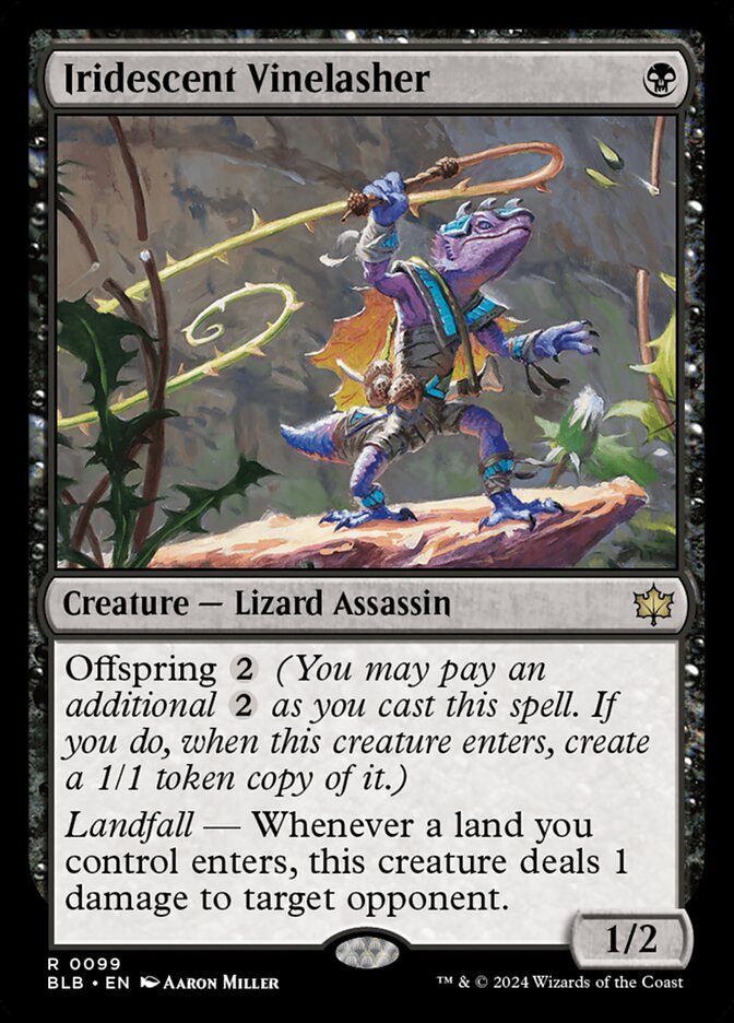 Iridescent Vinelasher 99 (Bloomburrow)  - Foil | Good Games North